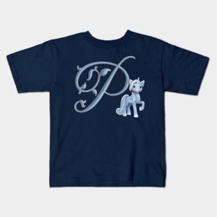 Monogram P Custom Unicorn Kids T-Shirt